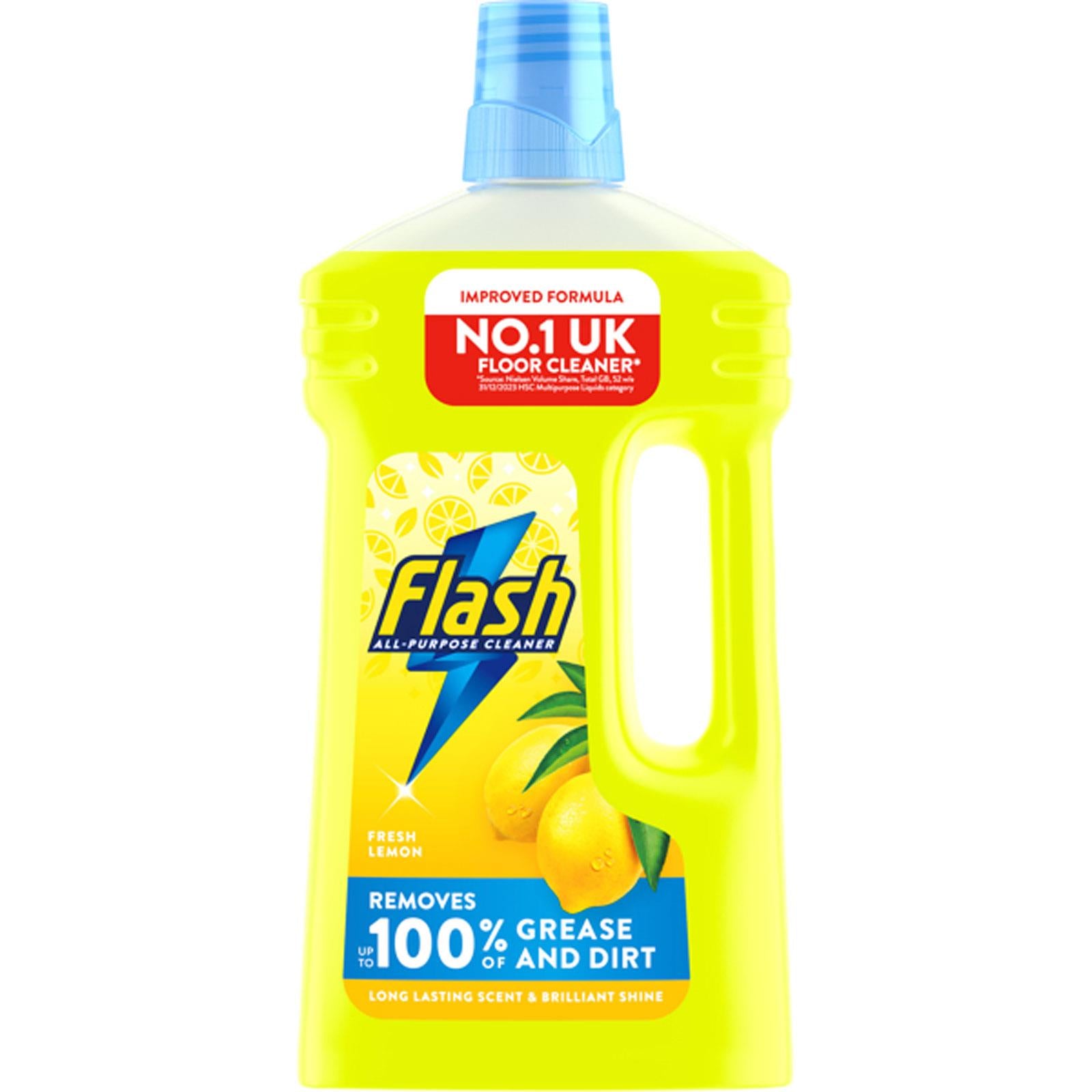 Flash Liquid All Purpose Lemon 1Litre Flash Liquid All Purpose Lemon 1Litre